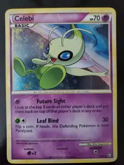 Celebi 3/102 Holo Rare Pokemon TCG HGSS Triumphant Card Near Mint NM Johto - Image 1