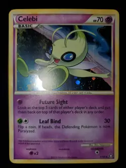Celebi 3/102 Holo Rare Pokemon TCG HGSS Triumphant Card Near Mint NM Johto - Image 3