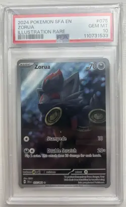 ✅ PSA 10 Zorua #075/064 Illustration Rare - Shrouded Fable Pokemon TCG Card ✅ - Image 1