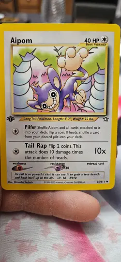 WOTC Pokemon LP 1st edition Neo Genesis pick your card/complete your set - Image 2