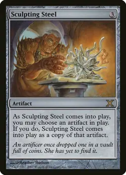 Sculpting Steel 10th Edition PLD Artifact Rare MAGIC GATHERING CARD ABUGames - Image 1