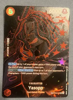 Yasopp OP09-013 SP R Legacy of the Master ONE PIECE Card English NM - Image 1