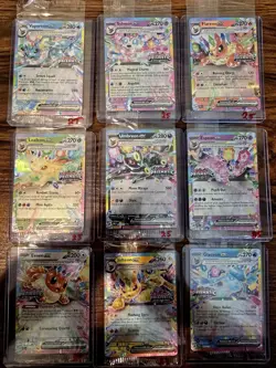 Prismatic Evolutions Surprise Box Stamped EX Promo Cards NM 9/9 Complete Set. 25 - Image 1