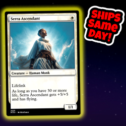 Serra Ascendant - Custom Art Magic: The Gathering Playtest Card - Commander EDH - Image 1