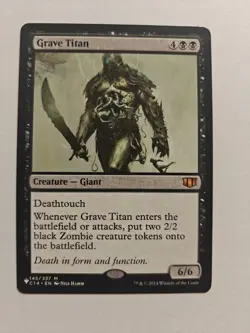 MTG Magic The Gathering Grave Titan List Black Zombie Commander - Image 1