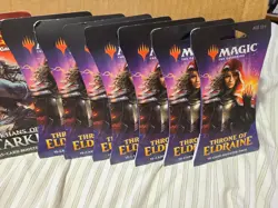 MTG Magic 12x Hanger Booster Pack Lot 4x Core 2020, 7x Throne Eldraine, 1x Khans - Image 2