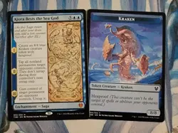 MTG Kiora Bests the Sea God w/ Kraken token **NM** Theros Beyond Death - Image 1
