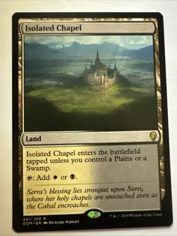 MTG Magic the Gathering Isolated Chapel (241/296) Dominaria LP - Image 1