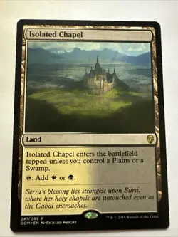 MTG Magic the Gathering Isolated Chapel (241/296) Dominaria LP - Image 2