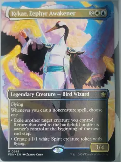 Kykar, Zephyr Awakener (Borderless) FDN - Rare - MTG Magic Pack fresh - Image 1