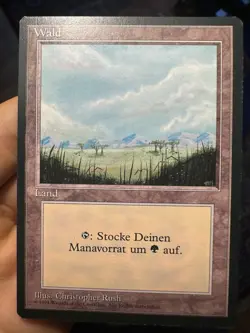 German FBB • Misprint Wald "Forest Plains" • Unplayed / NM • Mtg (622) - Image 1