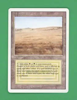 Magic The Gathering MTG Savannah (Revised) (B) - Image 1
