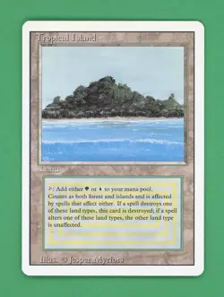 Magic The Gathering MTG Tropucal Island (Revised) (B) - Image 1