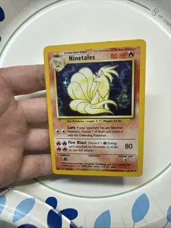 Pokemon TCG Ninetales Base Set 12/102 Holo Unlimited Holo Rare - Image 1