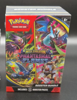 Pokemon TCG: Mega Evolutions Phantasmal Flames Booster Bundle (6 Packs) - SEALED - Image 1