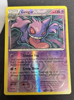 Pokemon TCG Gengar Generations 35/83 Reverse Holo Rare 2016 LP - Image 1