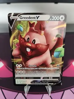 Greedent V 053/072 Pokemon TCG Shining Fates Holo NM - Image 1