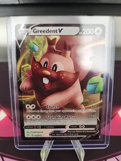 Greedent V 053/072 Pokemon TCG Shining Fates Holo NM - Image 3