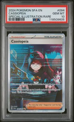2024 Pokemon Shrouded Fable Cassiopeia 094/064 Special Illustration Rare PSA 10 - Image 1