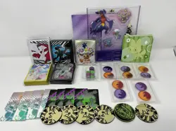 Pokemon Accessories Lot Sleeves Coins Dividers Dice and Eevee Pouch - Image 1