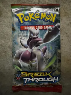Sunbleach Wrapper Pokemon XY Breakthrough Loose Booster Pack Random Artwork - Image 1