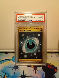 2024 Pokemon SFA EN PSA 10 Gem Mint BasicDarkNess Energy 098/064 LOW POP - Image 1