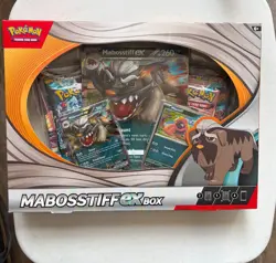 Pokemon Mabosstiff EX Box New Factory Sealed. (Small tear on side of box) - Image 1