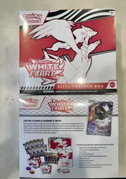 LOT OF 2 Pokemon Scarlet Violet White Flare ETB NEW SEALED ENGLISH SHIPS ASAP - Image 2