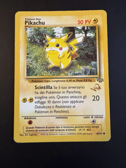 CARTA POKEMON PIKACHU 60/64 "W" PROMO WIZARDS EDIZIONE ITALIANA - Image 1