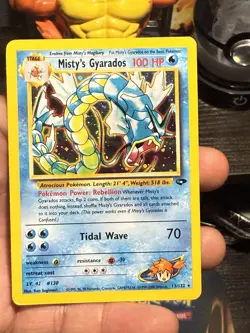 Pokemon TCG Misty's Gyarados Holo Rare Card #13/132 Gym Challenge - Image 1