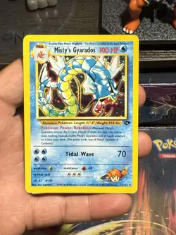 Pokemon TCG Misty's Gyarados Holo Rare Card #13/132 Gym Challenge - Image 2