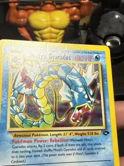 Pokemon TCG Misty's Gyarados Holo Rare Card #13/132 Gym Challenge - Image 3
