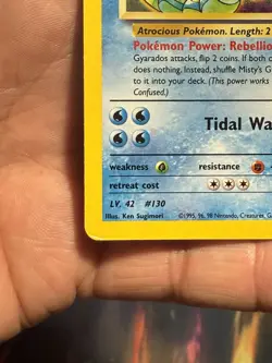 Pokemon TCG Misty's Gyarados Holo Rare Card #13/132 Gym Challenge - Image 4