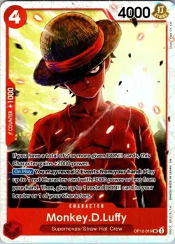2023 One Piece Card Game Monkey.D.Luffy #OP1-015 - Image 1