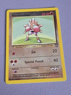 Hitmonchan 2 Holo WINNER Stamped Best of Game Promo Pokemon Card NM - Image 1