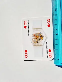 ORIGINAL JELLY FISH SWATCH WATCH COLLECTORS' CARD CARTA ANNI 90 ORIGINAL VINTAGE - Image 1