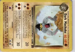 Pokemon TCG Dark Machoke Team Rocket 40/82 Regular Trading Card TCG - Image 5