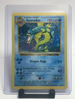 1999 Gyarados Holo Rare Pokemon Card TCG CGC 9, 6/102, Base Set - Image 1