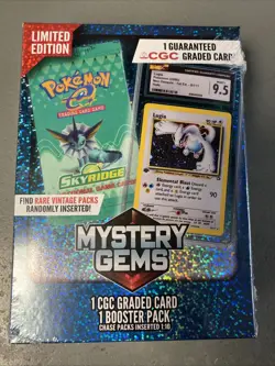 Pokemon TCG: Limited Edition Mystery Gems (1 Graded Card, 1 Booster Pack) - Image 1