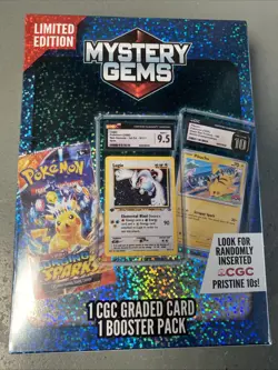 Pokemon TCG: Limited Edition Mystery Gems (1 Graded Card, 1 Booster Pack) - Image 2