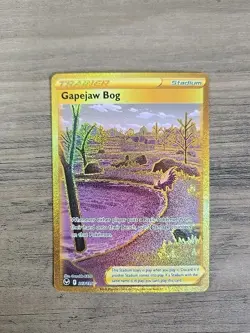 Pokemon TCG Gapejaw Bog 213/195 Silver Tempest Secret Rare Card NM - Image 1