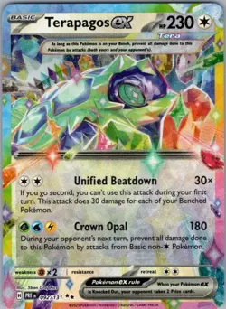 Pokemon Card Terapagos EX 092/131 Prismatic Evolutions - Near Mint - Image 1
