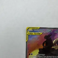 Marshadow & Machamp GX Full Art Holo Card 199/214 NM++/Mint Condition - Image 2
