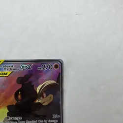 Marshadow & Machamp GX Full Art Holo Card 199/214 NM++/Mint Condition - Image 3