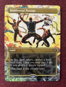 Multiversal Passage #206 SCENE BORDERLESS NM/M MTG Spiderman Magic Card - Image 1