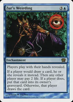 Zur's Weirding 8th Edition PLD Blue Rare MAGIC THE GATHERING CARD ABUGames - Image 1