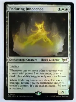 MTG: Duskmourn: House of Horror Foil Enduring Innocence: LP Con - Image 1