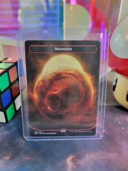 Mountain 243 (Borderless) Magic The Gathering Unfinity Regular Land NM - Image 1