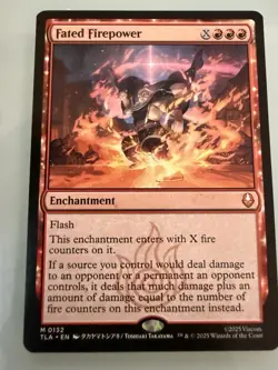 Fated Firepower - 0132 - Avatar: The Last Airbender TLA - MTG - NM/M In Hand - Image 1