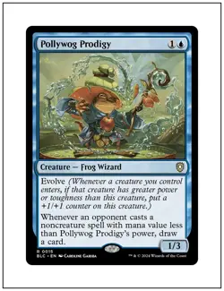 1x Pollywog Prodigy, Bloomburrow Commander, Magic the Gathering MTG NM - Image 1